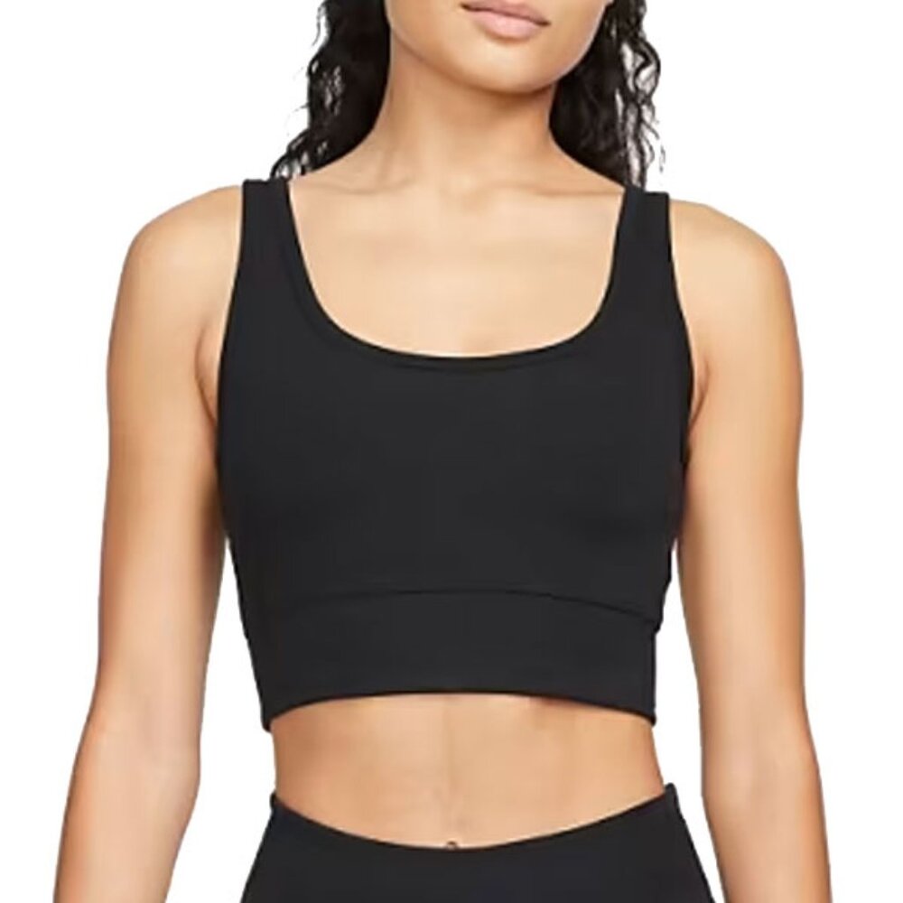NWT Nike One Luxe Dri-Fit Ribbed Training Top L DV0050 Tight Sports Bra